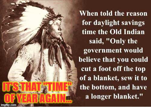 Daylight "Savings" Time | IT'S THAT "TIME" OF YEAR AGAIN... | image tagged in daylight savings time,time | made w/ Imgflip meme maker