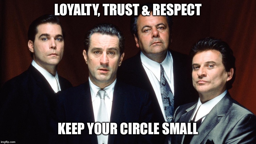 Enemy | LOYALTY, TRUST & RESPECT; KEEP YOUR CIRCLE SMALL | image tagged in enemy | made w/ Imgflip meme maker
