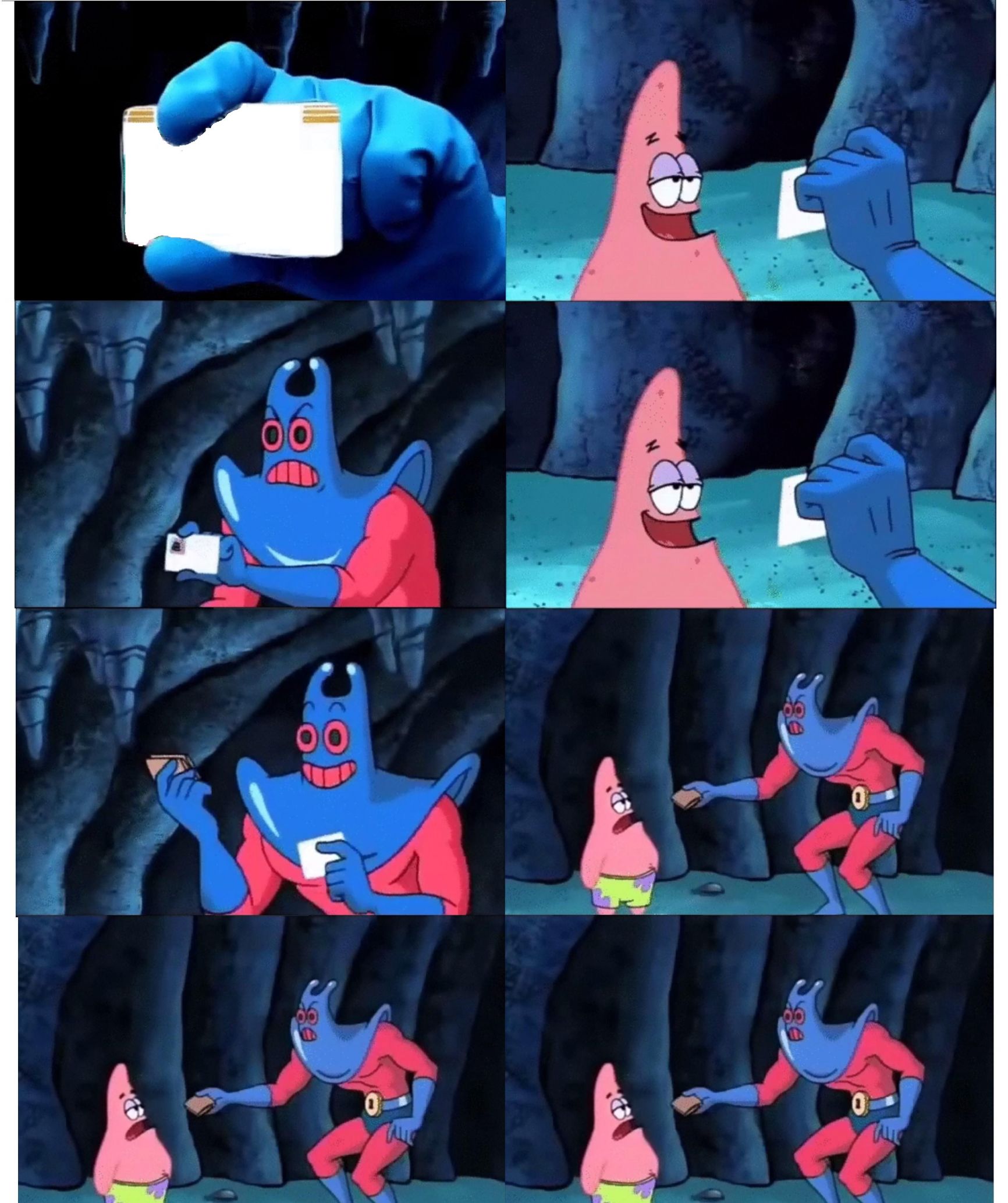  Patrick Not My Wallet Blank ID Blank Template Imgflip