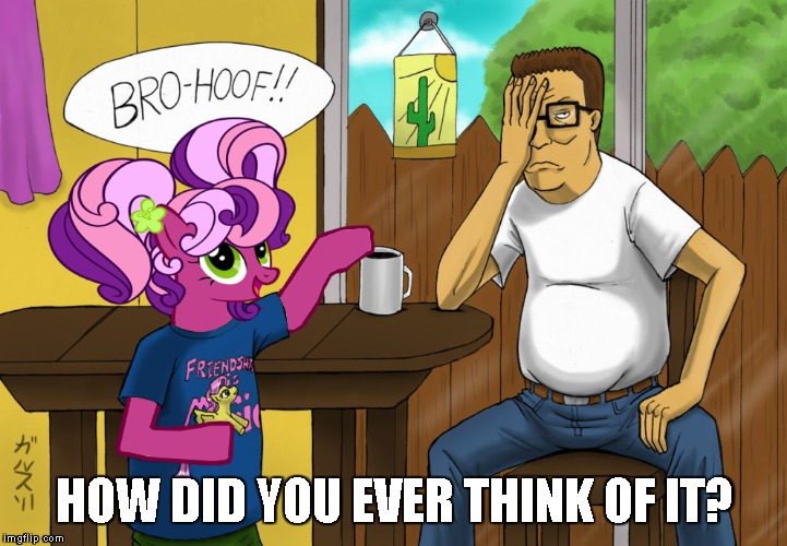 When Everyone Already Knows He's Your Son (My Little Pony Week) | HOW DID YOU EVER THINK OF IT? | image tagged in my little pony meme week,my little pony,mlp,bronies,dissapointed,face palm | made w/ Imgflip meme maker
