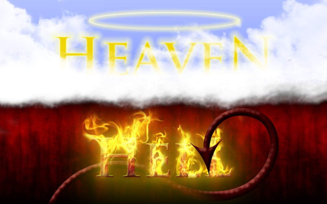 High Quality Heaven and Hell Blank Meme Template
