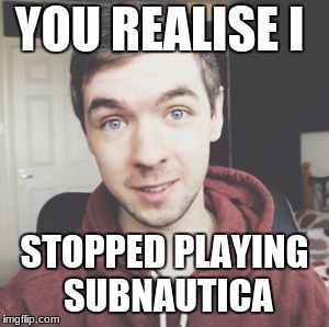 Yes BUT WHY | YOU REALISE I; STOPPED PLAYING SUBNAUTICA | image tagged in you realize im jacksepticeye | made w/ Imgflip meme maker