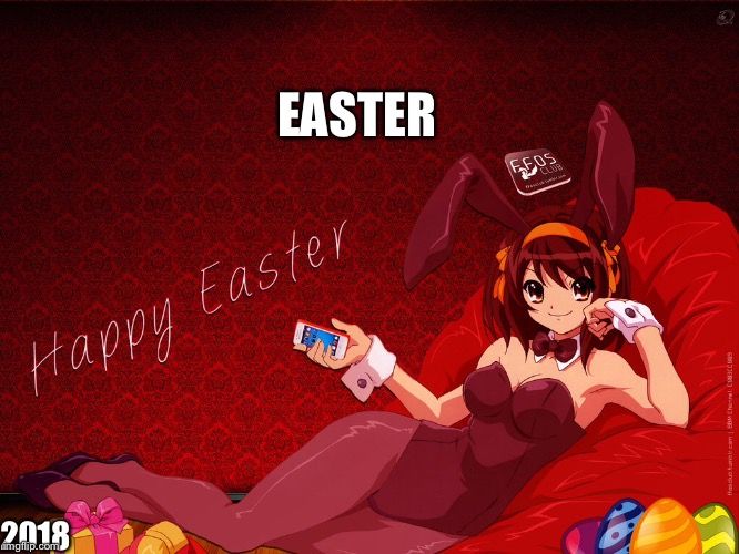 Easter Anime week! (A Dancer_12 and Masqurade_ event!) starts on march 31 and ends on april 8 | EASTER; 2018 | image tagged in anime,meme | made w/ Imgflip meme maker