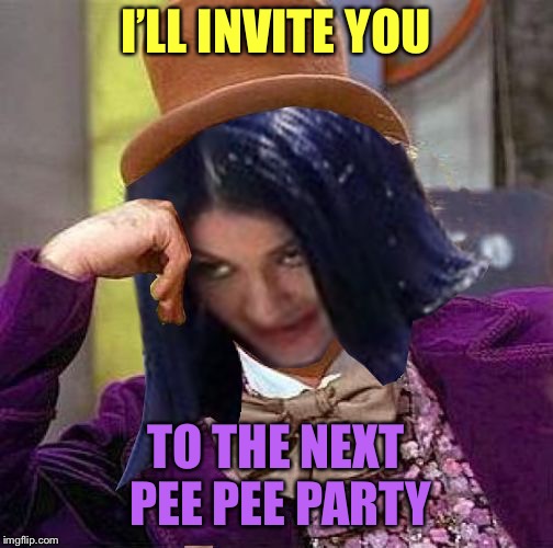Creepy Condescending Mima | I’LL INVITE YOU TO THE NEXT PEE PEE PARTY | image tagged in creepy condescending mima | made w/ Imgflip meme maker