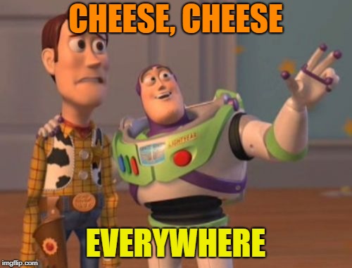 X, X Everywhere Meme | CHEESE, CHEESE EVERYWHERE | image tagged in memes,x x everywhere | made w/ Imgflip meme maker