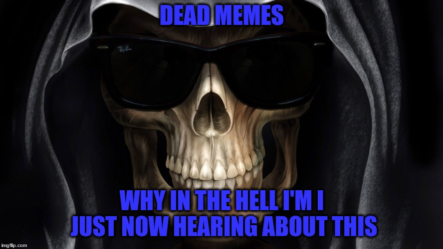 Dead memes week! A thecoffeemaster and SilicaSandwhich event! (March 23-29) | DEAD MEMES; WHY IN THE HELL I'M I JUST NOW HEARING ABOUT THIS | image tagged in memes,dead memes week | made w/ Imgflip meme maker