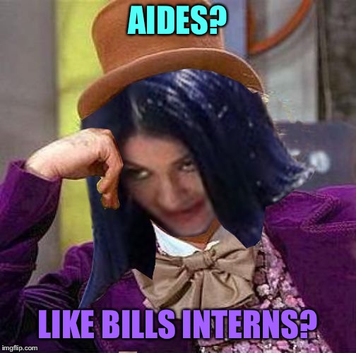 Creepy Condescending Mima | AIDES? LIKE BILLS INTERNS? | image tagged in creepy condescending mima | made w/ Imgflip meme maker