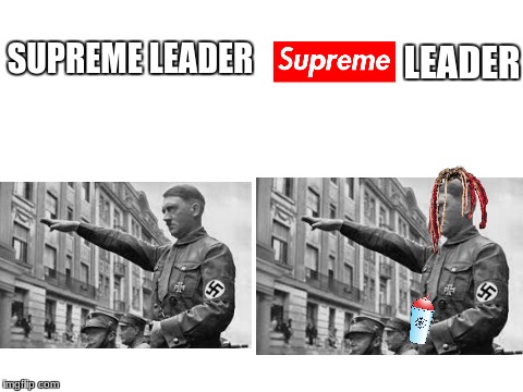 supreme leader | LEADER; SUPREME LEADER | image tagged in blank white template | made w/ Imgflip meme maker