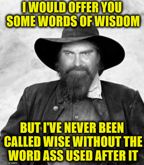 It's better to be a smart ass than a dumb ass | I WOULD OFFER YOU SOME WORDS OF WISDOM; BUT I'VE NEVER BEEN CALLED WISE WITHOUT THE WORD ASS USED AFTER IT | image tagged in swiggy eyes,wisdom,wise ass | made w/ Imgflip meme maker
