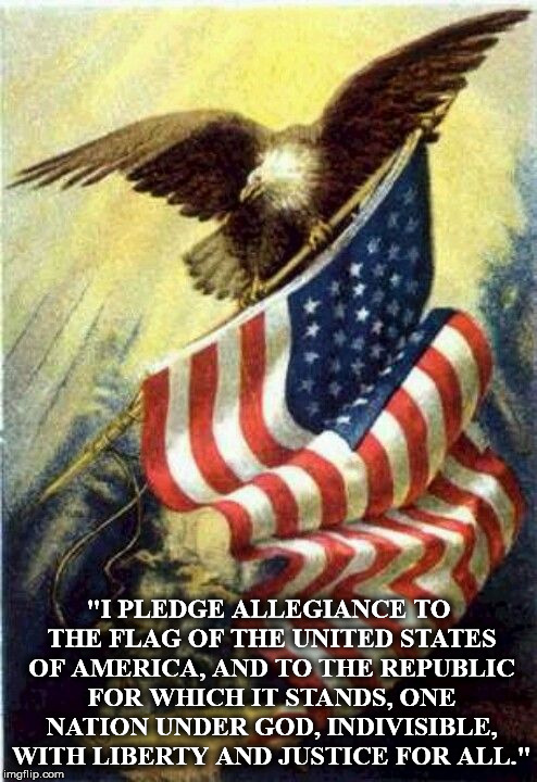 patriot | "I PLEDGE ALLEGIANCE TO THE FLAG OF THE UNITED STATES OF AMERICA, AND TO THE REPUBLIC FOR WHICH IT STANDS, ONE NATION UNDER GOD, INDIVISIBLE, WITH LIBERTY AND JUSTICE FOR ALL." | image tagged in patriot | made w/ Imgflip meme maker