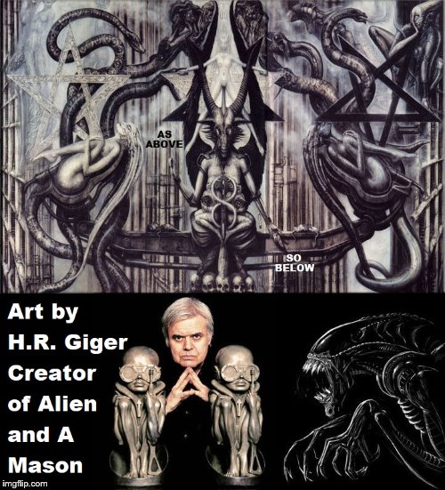 H.R. Giger | image tagged in alien | made w/ Imgflip meme maker