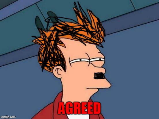 Futurama Fry Meme | AGREED | image tagged in memes,futurama fry | made w/ Imgflip meme maker