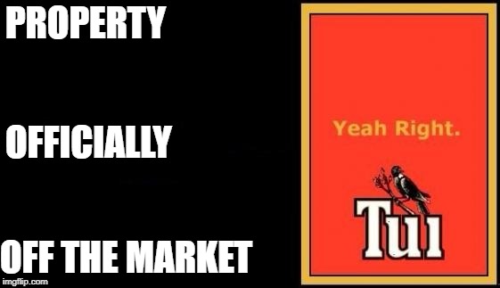 Tui | PROPERTY; OFFICIALLY; OFF THE MARKET | image tagged in tui | made w/ Imgflip meme maker