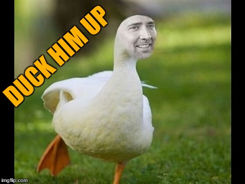 DUCK HIM UP | made w/ Imgflip meme maker