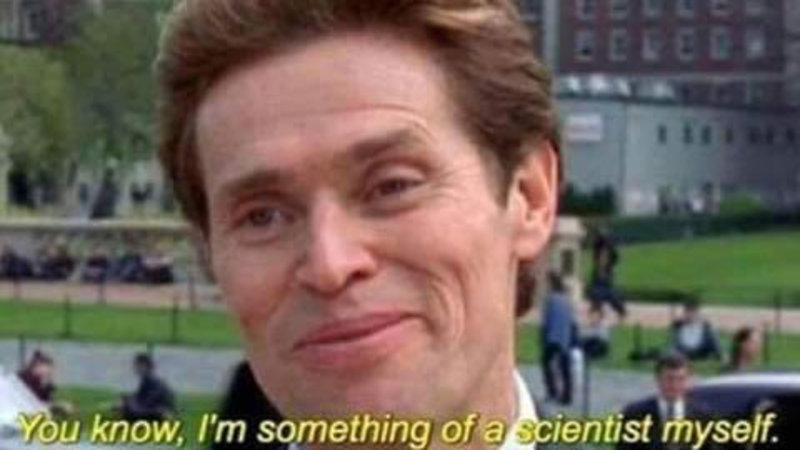 Willem Dafoe Scientist Blank Meme Template