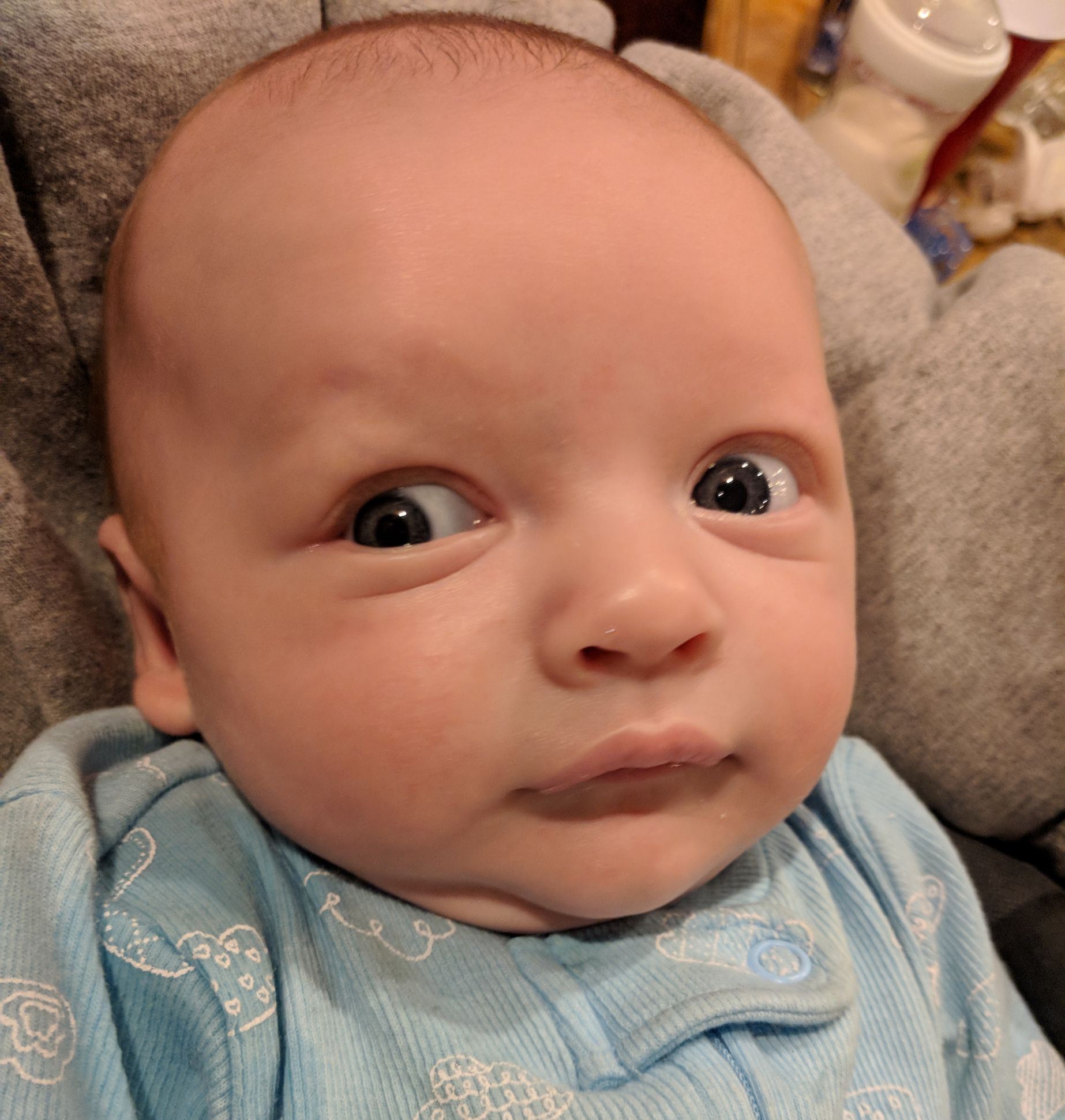 High Quality Side eye baby Blank Meme Template