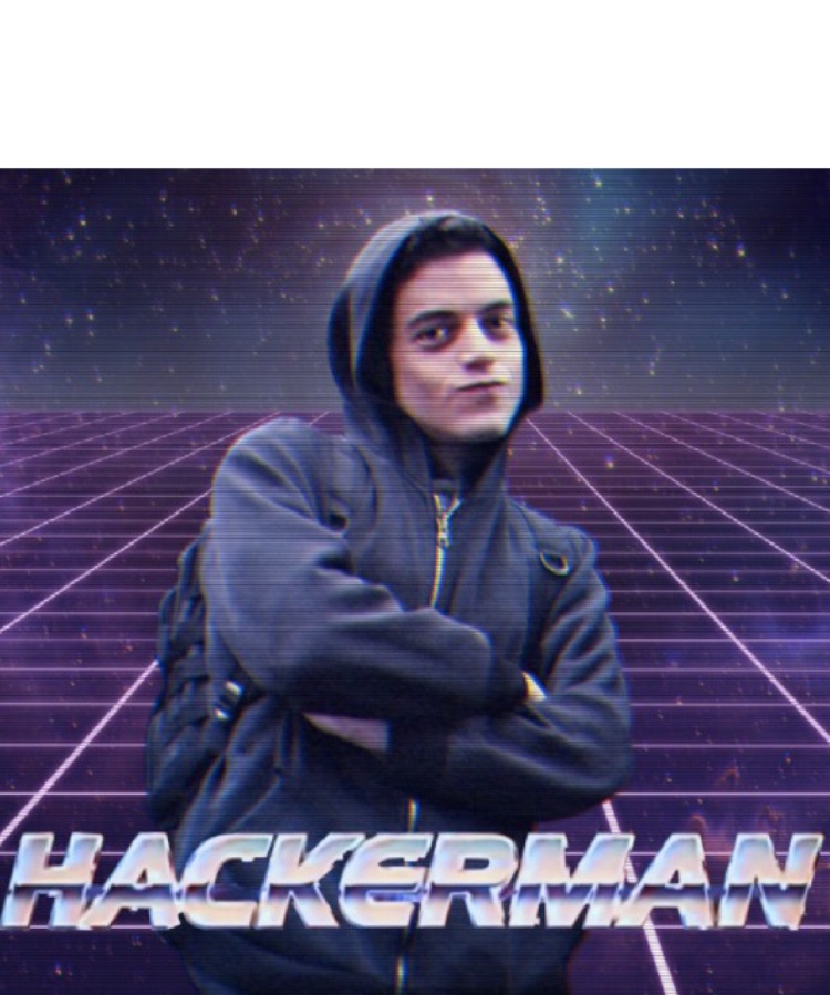 High Quality Hackerman Blank Meme Template