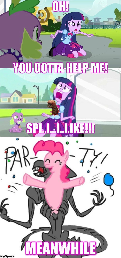 Why Aliens Hate MLP (My Little Pony Week) | 5 | image tagged in mlp,my little pony,my little pony meme week,aliens,infection,party | made w/ Imgflip meme maker