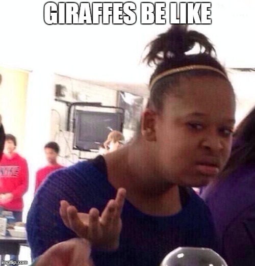 Black Girl Wat | GIRAFFES BE LIKE | image tagged in memes,black girl wat | made w/ Imgflip meme maker