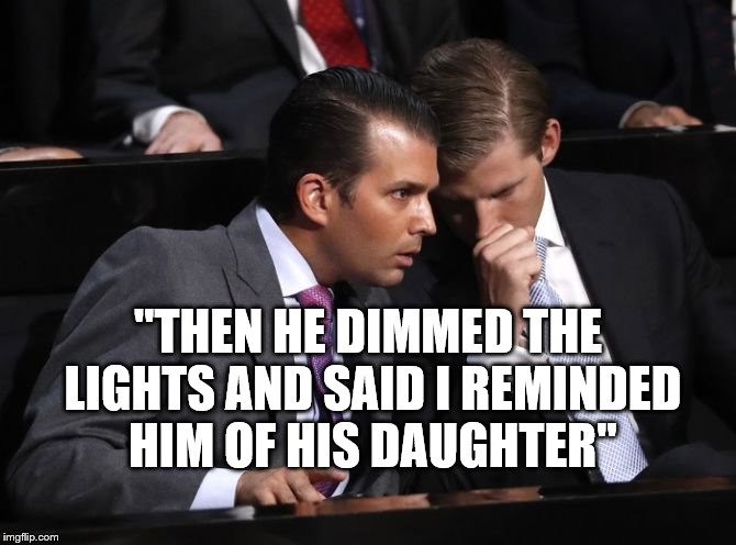 donnie eric | "THEN HE DIMMED THE LIGHTS AND SAID I REMINDED HIM OF HIS DAUGHTER" | image tagged in donnie eric | made w/ Imgflip meme maker