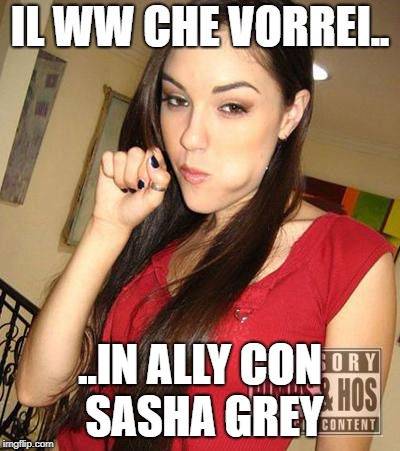 Sasha Grey BJ | IL WW CHE VORREI.. ..IN ALLY CON SASHA GREY | image tagged in sasha grey bj | made w/ Imgflip meme maker