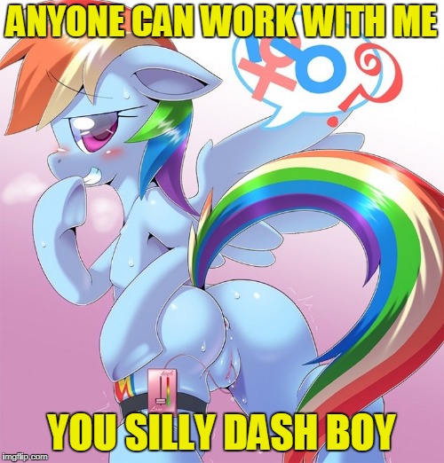 ANYONE CAN WORK WITH ME YOU SILLY DASH BOY | made w/ Imgflip meme maker