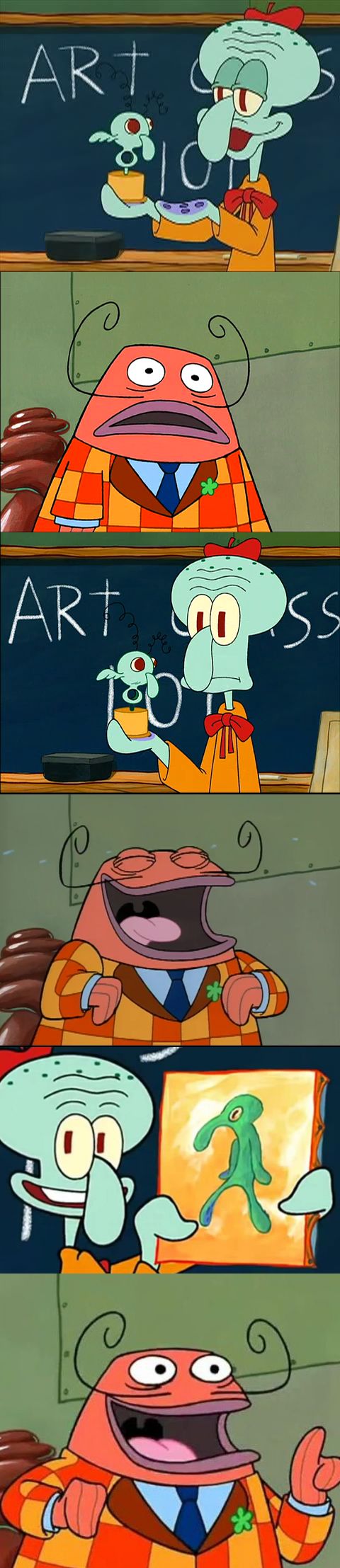 Spongebob Art Critic Blank Meme Template
