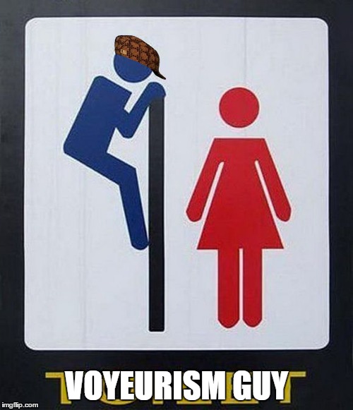 Republican Toilet Sign | VOYEURISM GUY | image tagged in republican toilet sign,scumbag | made w/ Imgflip meme maker