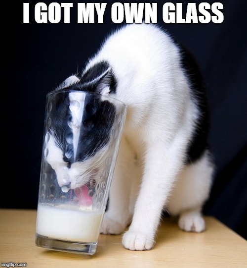 I GOT MY OWN GLASS | made w/ Imgflip meme maker