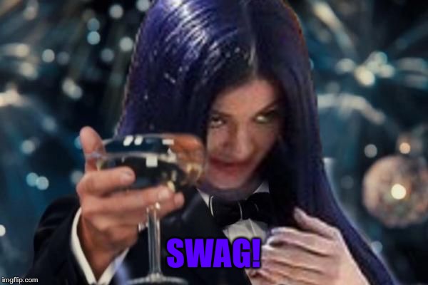 Kylie Cheers | SWAG! | image tagged in kylie cheers | made w/ Imgflip meme maker