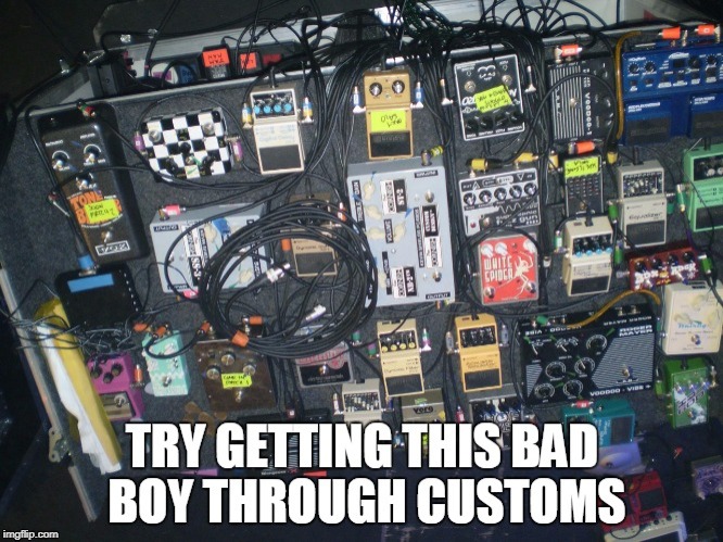 Kevin Shields pedalboard | image tagged in shoegaze,shoegaze memes,shoegazememe,pedalboard | made w/ Imgflip meme maker