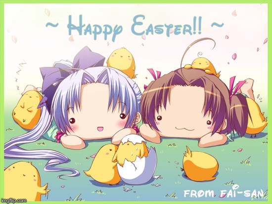 Easter Anime week! (A Dancer_12 and Masqurade_ event!) starts on march 31 and ends on april 8 | H | image tagged in anime,easter,happy,party,fun | made w/ Imgflip meme maker