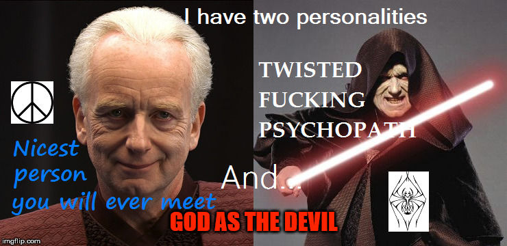 GOD AS THE DEVIL | made w/ Imgflip meme maker