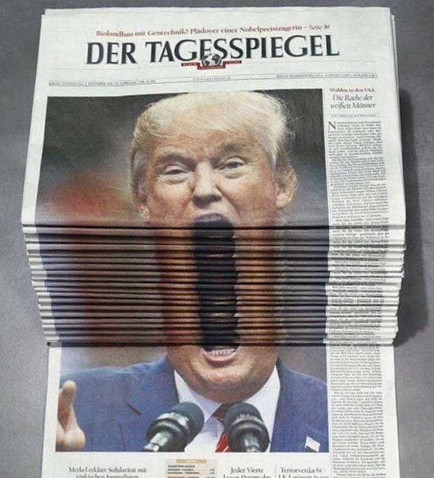 High Quality Trump newspaper Blank Meme Template
