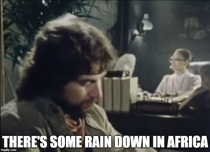 THERE'S SOME RAIN DOWN IN AFRICA | made w/ Imgflip meme maker