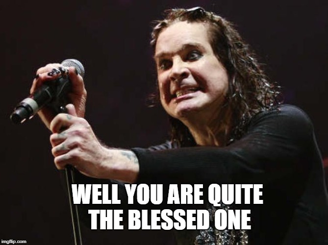 Gravy Train | WELL YOU ARE QUITE THE BLESSED ONE | image tagged in gravy train | made w/ Imgflip meme maker