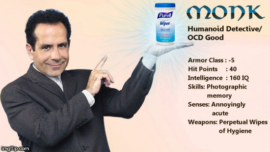 image tagged in monk dd character stats,dd,dungeons and dragons week,tony shalhoub | made w/ Imgflip meme maker