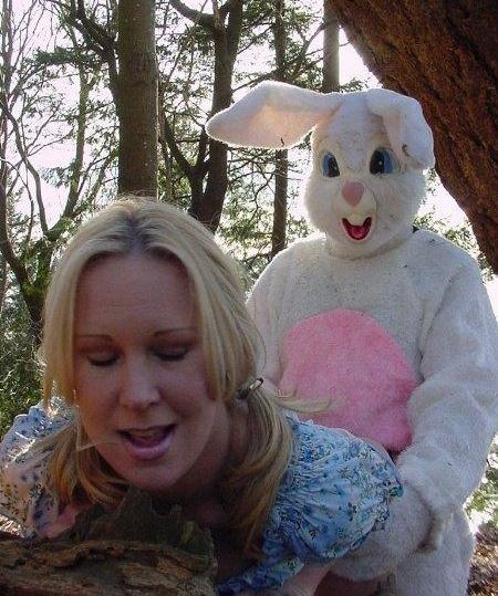 Easter Bunny Getting Busy! Blank Meme Template