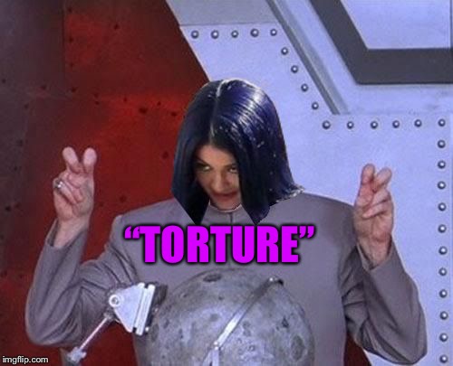 Dr Evil Mima | “TORTURE” | image tagged in dr evil mima | made w/ Imgflip meme maker