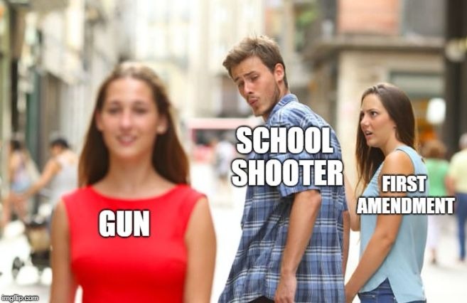 image tagged in school shooters be like | made w/ Imgflip meme maker