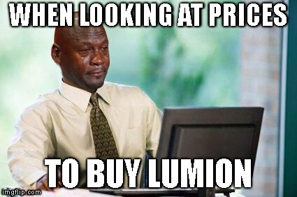 lumion hurting my soul and wallet | WHEN LOOKING AT PRICES; TO BUY LUMION | image tagged in crying michael jordan  computer,architecture,architect | made w/ Imgflip meme maker