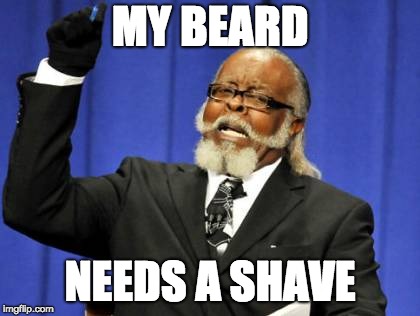 Too Damn High | MY BEARD; NEEDS A SHAVE | image tagged in memes,too damn high | made w/ Imgflip meme maker