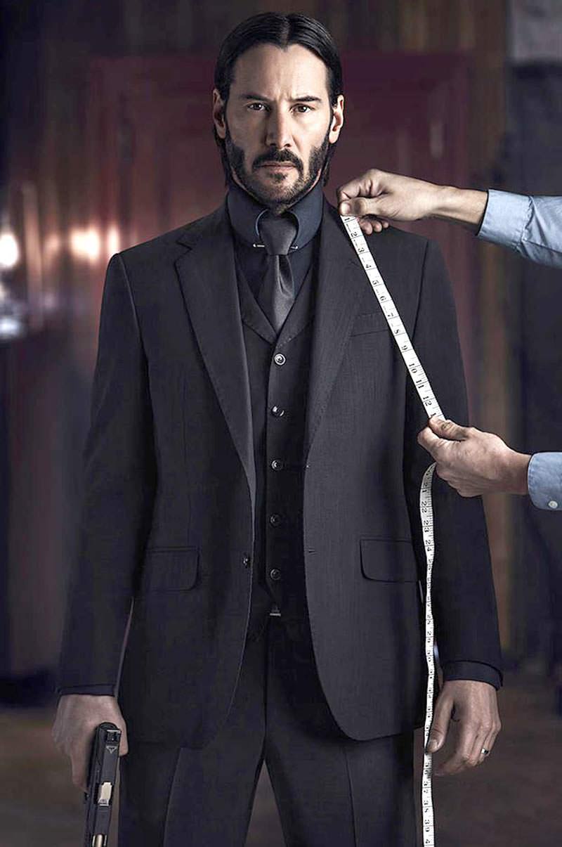 High Quality John Wick Suit Fitting Blank Meme Template