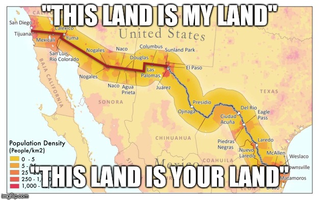 "THIS LAND IS MY LAND"; "THIS LAND IS YOUR LAND" | made w/ Imgflip meme maker