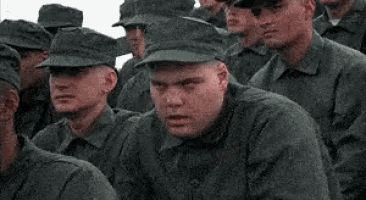 Private Pyle Stare Blank Meme Template