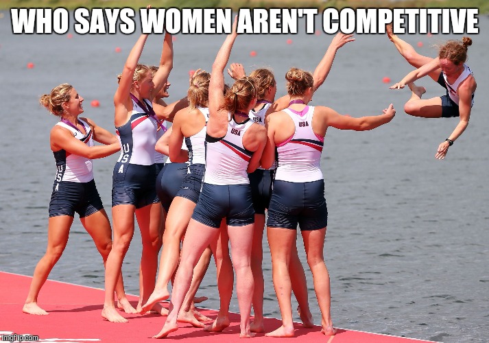 When your friends are jealous that you're the skinniest | WHO SAYS WOMEN AREN'T COMPETITIVE | image tagged in toss,dieting | made w/ Imgflip meme maker