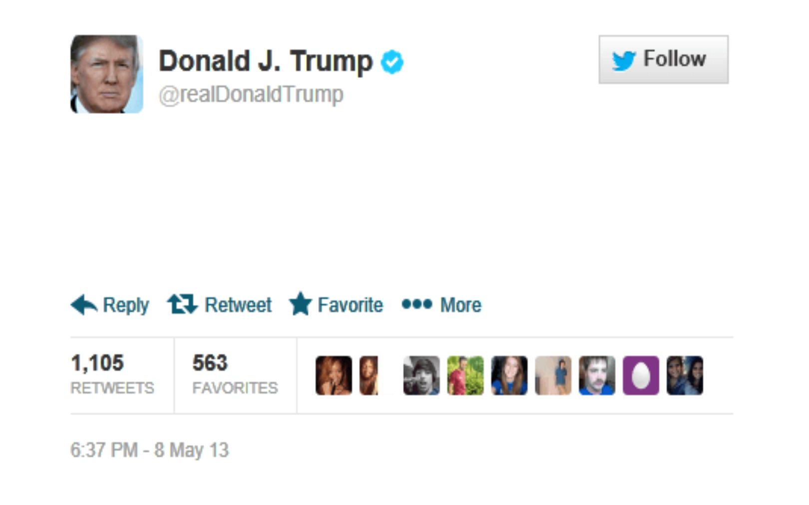 Trump Tweet Blank Meme Template