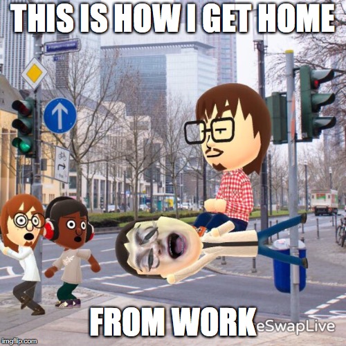 THIS IS HOW I GET HOME; FROM WORK | image tagged in swag travel | made w/ Imgflip meme maker