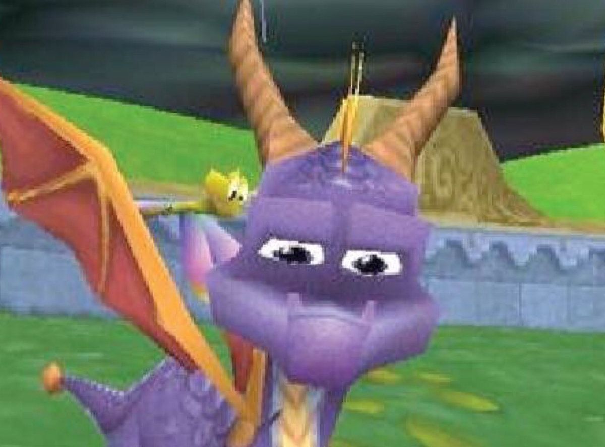 Spyro says what? Blank Meme Template