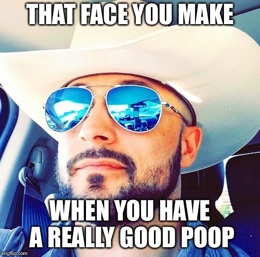 Good poop | THAT FACE YOU MAKE; WHEN YOU HAVE A REALLY GOOD POOP | image tagged in poop,pooping,satisfied | made w/ Imgflip meme maker